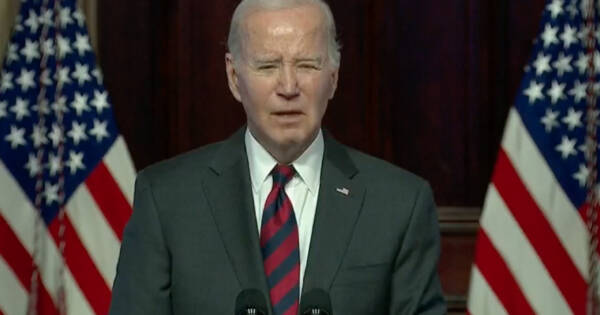 SENILE BIDEN: Slurring Joe Rants About ‘Provy-Da-Frummahs’ Then Walks into the American Flag