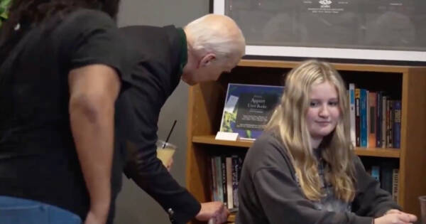 CREEPY JOE: Young Girl Recoils as Biden Leans Over Her‚ Whispers ‘You Look Like My Daughter’
