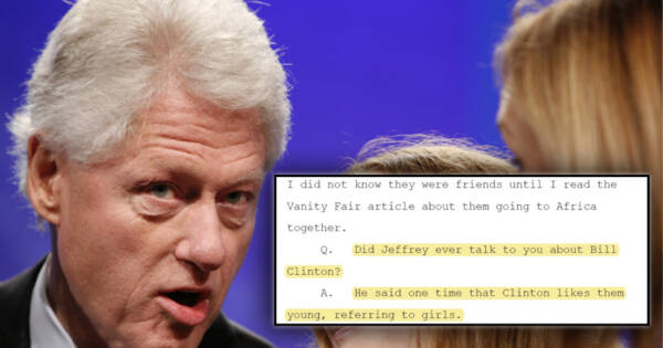 EPSTEIN DOC SHOCK: Bill Clinton ‘Liked Them Young”