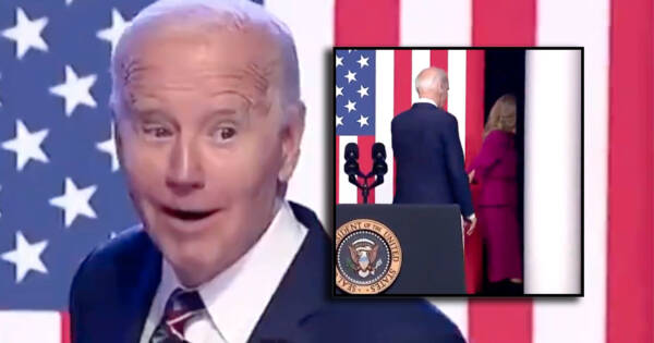 SENIOR MOMENT: Deranged Joe Screams ‘I Understand Power!’ as Jill Drags Him Off the Stage