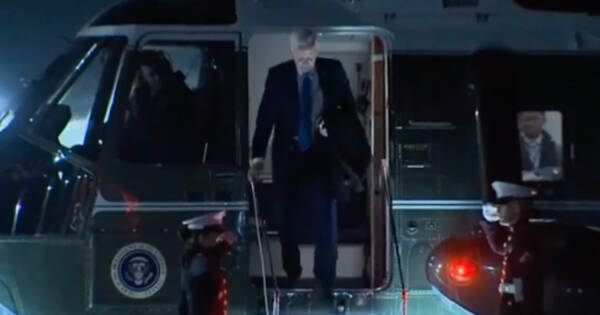 ZOMBIE JOE RETURNS! Exhausted Biden Shuffles Back to DC‚ Says He Just Met Man Who Died in 2017