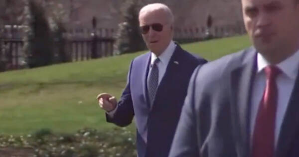 BONUS VIDEO: Shuffling Joe Needs a Full Minute to Walk to His Helicopter‚ Asks for Directions
