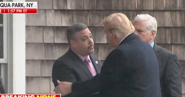 WATCH: Donald Trump Arrives at the Wake of Jonathan Diller on Long Island