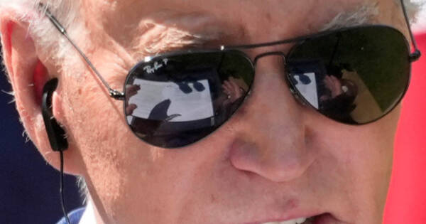 BUSTED! Bidens Pre-Written Answers Revealed in His Own Sunglasses