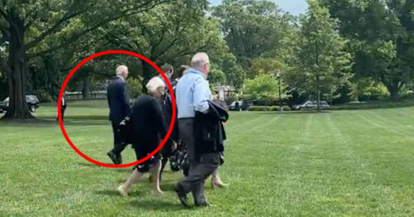 JURASSIC WALK: Desperate Staffers Block the Media from Seeing Biden’s Shuffle