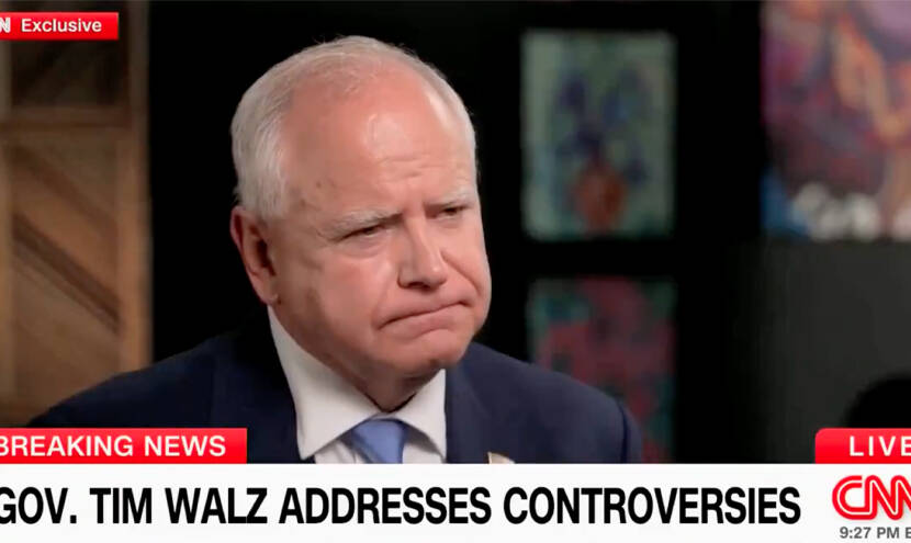 WATCH: Tim Walz Never Denies He LIED About His Military Service